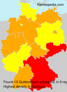 Surname Quittenbaum in Germany Surname Quittenbaum in Germany