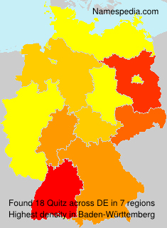 Surname Quitz in Germany Surname Quitz in Germany