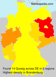 Surname Quosig in Germany Surname Quosig in Germany