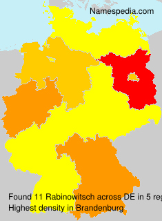Surname Rabinowitsch in Germany Surname Rabinowitsch in Germany