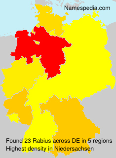 Surname Rabius in Germany Surname Rabius in Germany