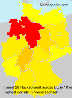 Surname Rackebrandt in Germany Surname Rackebrandt in Germany