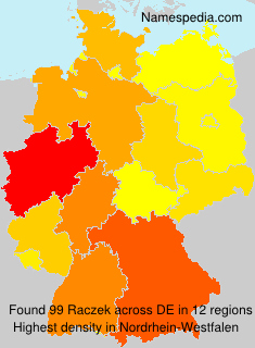 Surname Raczek in Germany Surname Raczek in Germany