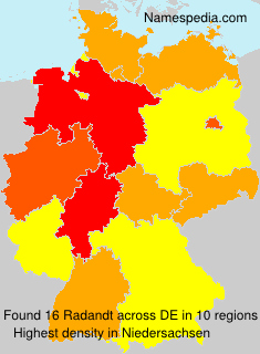 Surname Radandt in Germany Surname Radandt in Germany