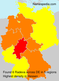 Surname Radeva in Germany Surname Radeva in Germany