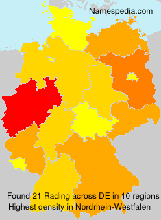 Surname Rading in Germany Surname Rading in Germany