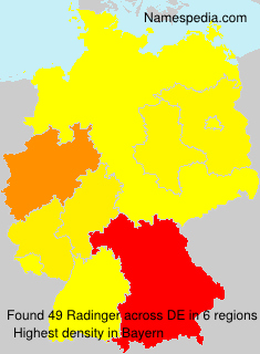 Surname Radinger in Germany Surname Radinger in Germany