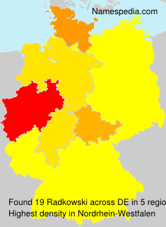 Surname Radkowski in Germany Surname Radkowski in Germany
