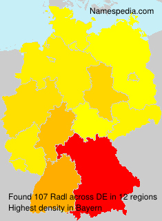 Surname Radl in Germany Surname Radl in Germany