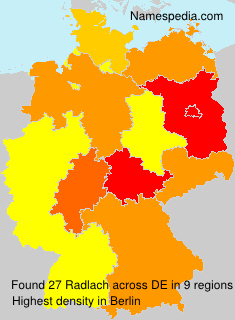Surname Radlach in Germany Surname Radlach in Germany