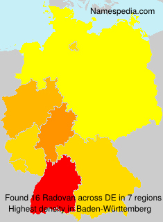 Surname Radovan in Germany Surname Radovan in Germany