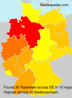 Surname Radowski in Germany Surname Radowski in Germany