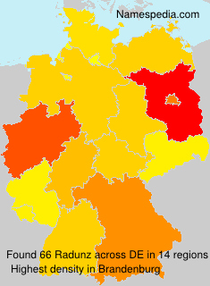 Surname Radunz in Germany Surname Radunz in Germany