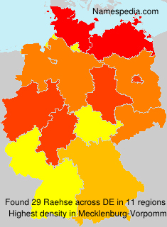 Surname Raehse in Germany Surname Raehse in Germany