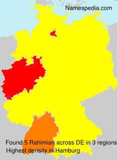 Surname Rahimian in Germany Surname Rahimian in Germany