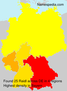 Surname Raidl in Germany Surname Raidl in Germany