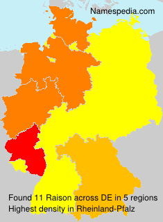 Surname Raison in Germany Surname Raison in Germany