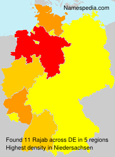 Surname Rajab in Germany Surname Rajab in Germany