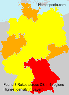 Surname Rakos in Germany Surname Rakos in Germany