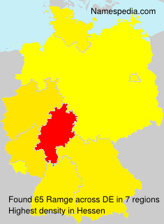 Surname Ramge in Germany Surname Ramge in Germany