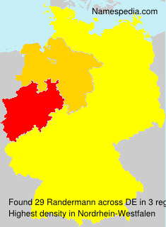 Surname Randermann in Germany Surname Randermann in Germany