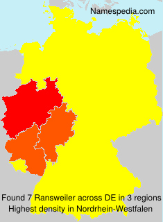 Surname Ransweiler in Germany Surname Ransweiler in Germany