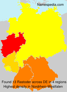 Surname Rastoder in Germany Surname Rastoder in Germany