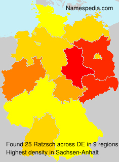 Surname Ratzsch in Germany Surname Ratzsch in Germany
