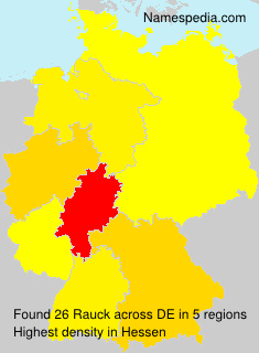 Surname Rauck in Germany Surname Rauck in Germany