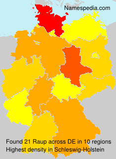 Surname Raup in Germany Surname Raup in Germany