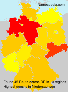 Surname Raute in Germany Surname Raute in Germany