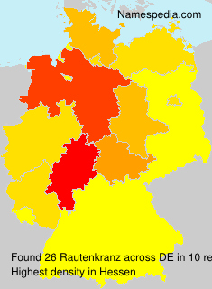 Surname Rautenkranz in Germany Surname Rautenkranz in Germany