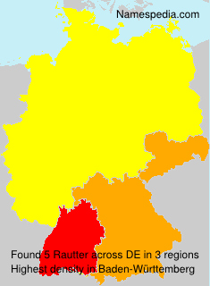 Surname Rautter in Germany Surname Rautter in Germany
