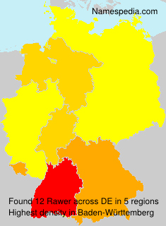 Surname Rawer in Germany Surname Rawer in Germany