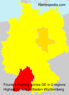 Surname Rayling in Germany Surname Rayling in Germany