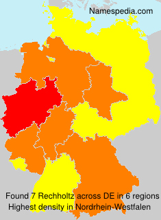 Surname Rechholtz in Germany Surname Rechholtz in Germany