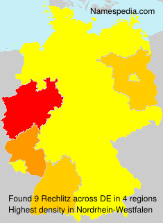Surname Rechlitz in Germany Surname Rechlitz in Germany
