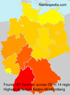 Surname Rechner in Germany Surname Rechner in Germany