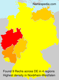 Surname Rechs in Germany Surname Rechs in Germany