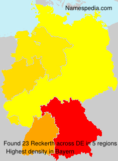 Surname Reckerth in Germany Surname Reckerth in Germany