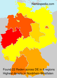 Surname Reden in Germany Surname Reden in Germany
