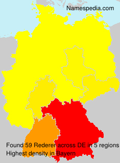 Surname Rederer in Germany Surname Rederer in Germany