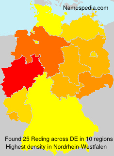 Surname Reding in Germany Surname Reding in Germany