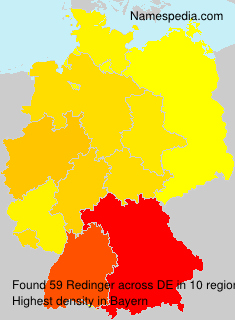 Surname Redinger in Germany Surname Redinger in Germany