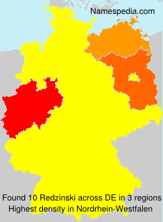 Surname Redzinski in Germany Surname Redzinski in Germany