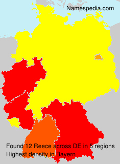 Surname Reece in Germany Surname Reece in Germany