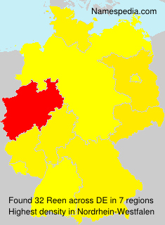 Surname Reen in Germany Surname Reen in Germany
