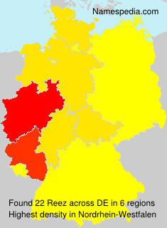 Surname Reez in Germany Surname Reez in Germany