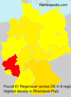 Surname Regenauer in Germany Surname Regenauer in Germany