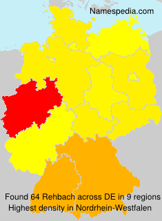 Surname Rehbach in Germany